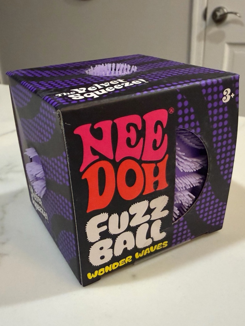 Schylling NEEDOH Fuzz Ball Wonder Waves - Purple - NIB